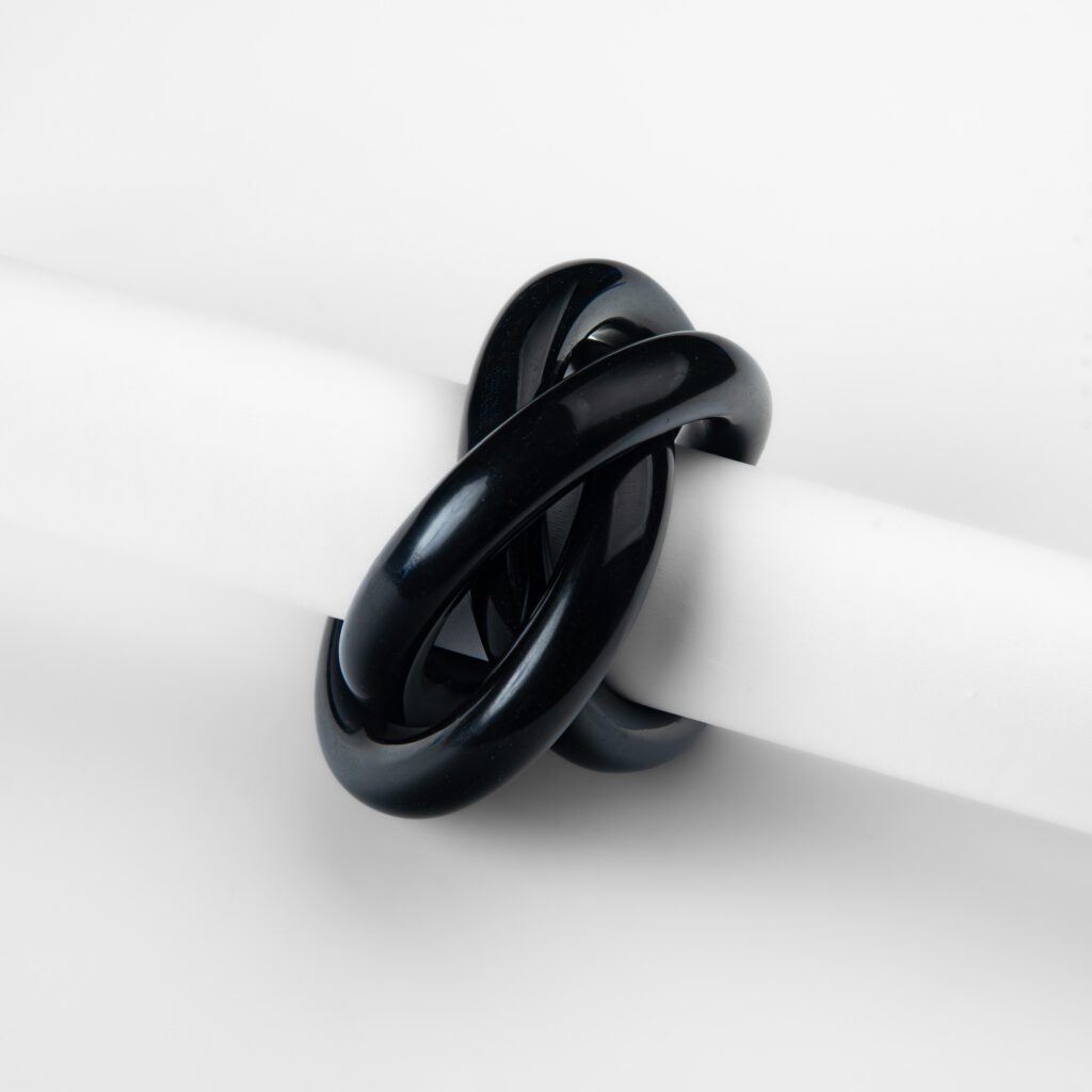 Black Trina Napkin Ring