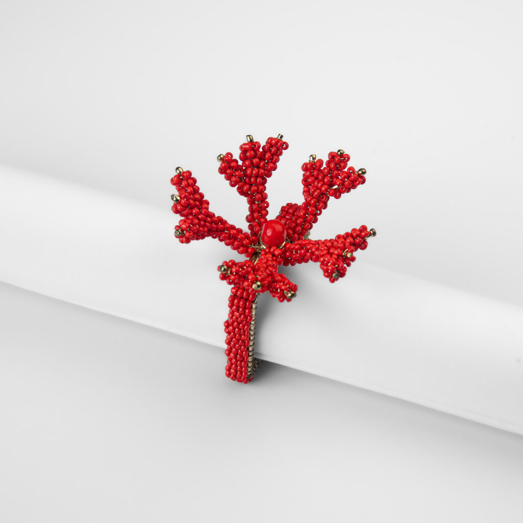 Coral Coral Napkin Ring