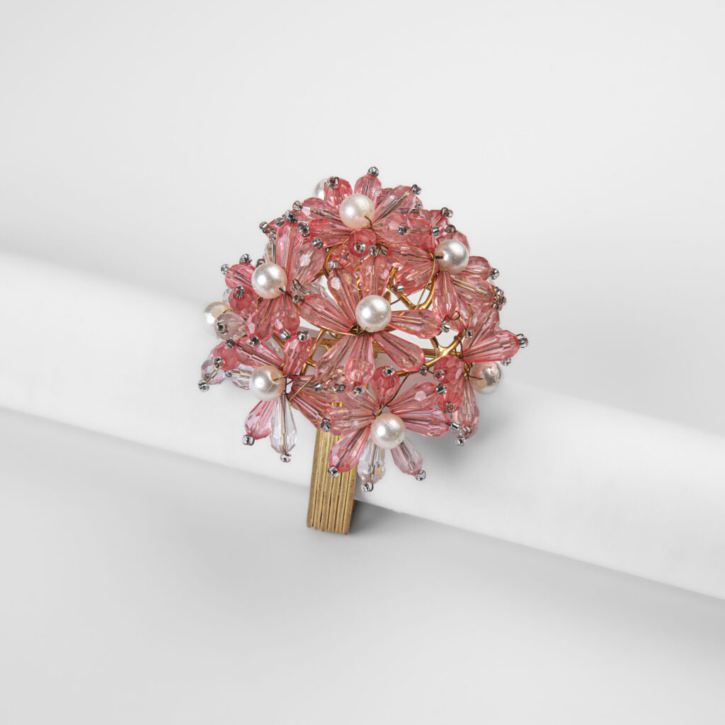 Rose Daisy Napkin Ring