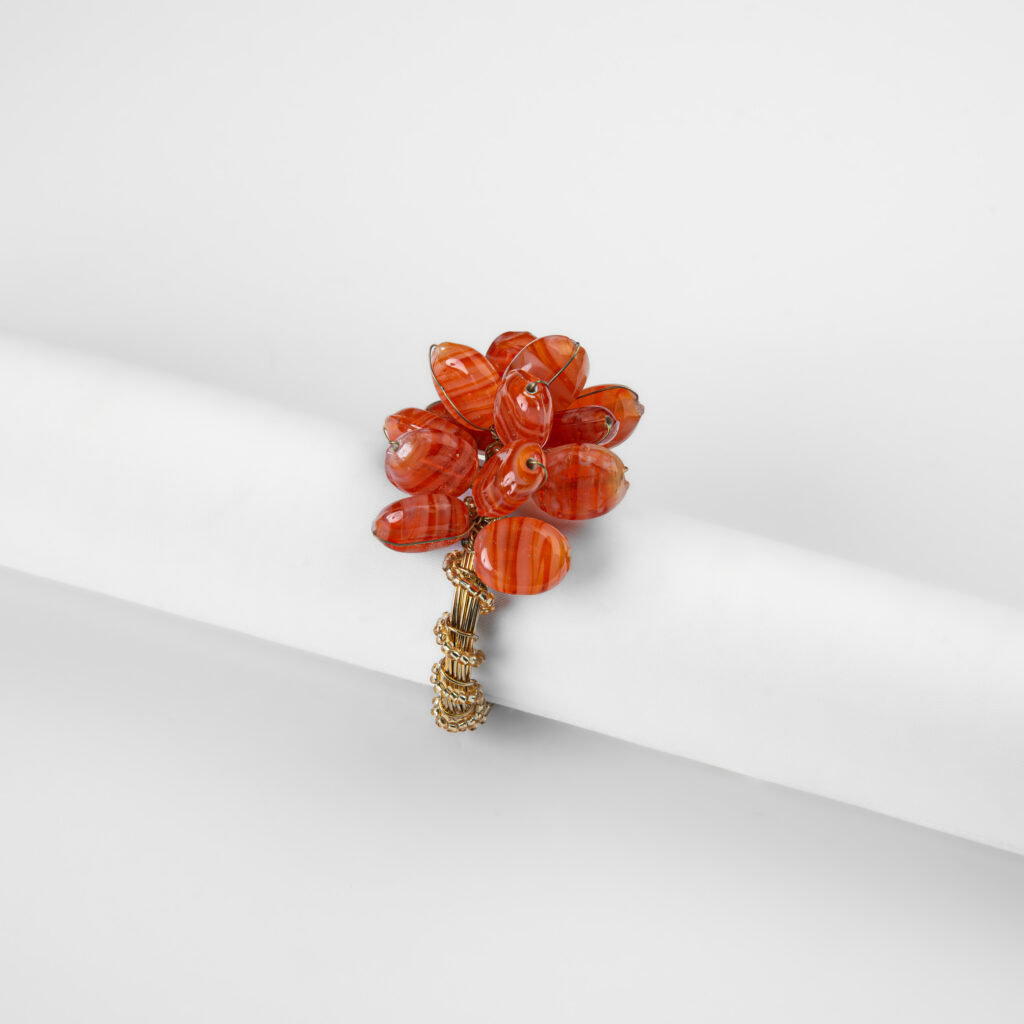 Coral Gemma Napkin Ring