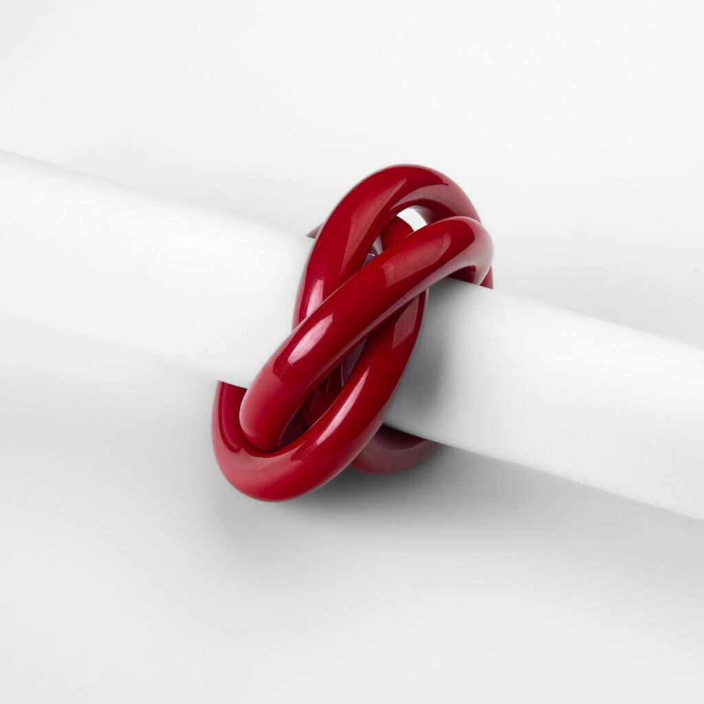 Red Trina Napkin Ring